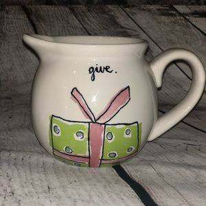 RAE DUNN “give” ceramic creamer